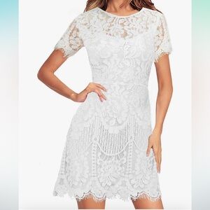 White lace dress size M
